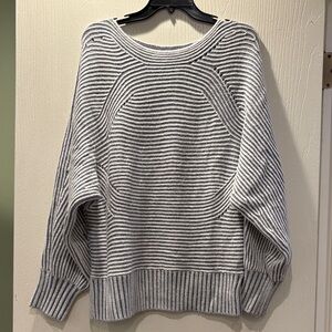 Striped light blue Women's Sweater